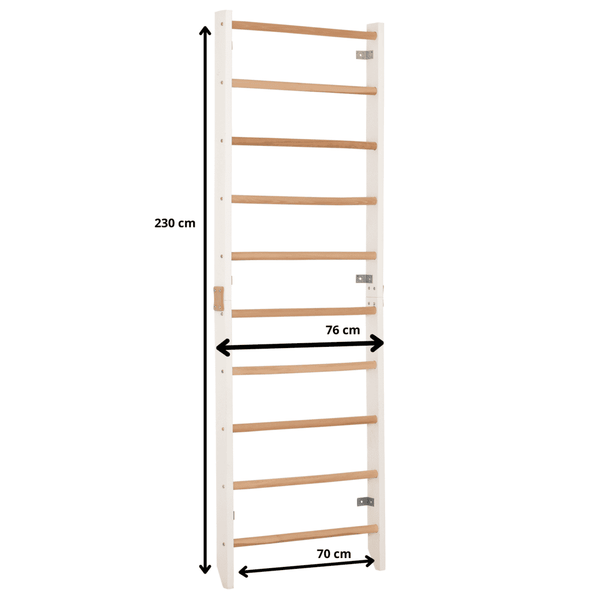 Kompaktowa drabinka treningowa Kombi 1 Biała do domu
