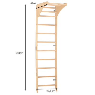 Drabinka gimnastyczna z drazkiem regulowanym SPR C Pure domowa