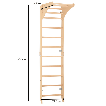 Drabinka gimnastyczna z drazkiem regulowanym SPR C Pure domowa