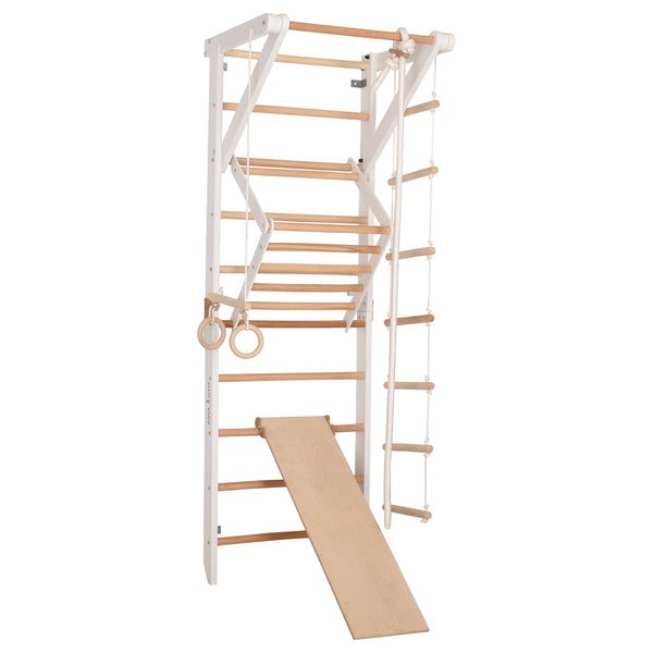 Drabinka drewniana sportowa gimnastyczna mała SPORT Biały 3