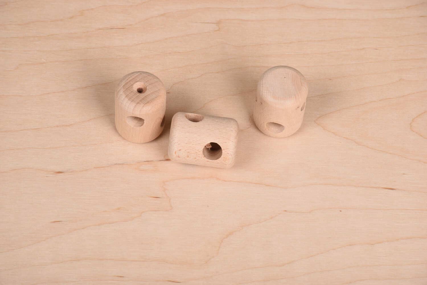 Łączniki linowe 13 mm – 12 sztuk – Drewniane bukowe – Bezpieczne połączenia lin