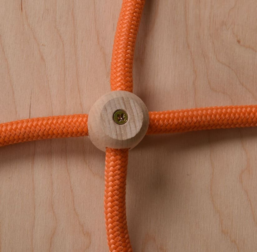 Łączniki linowe 13 mm – 12 sztuk – Drewniane bukowe – Bezpieczne połączenia lin