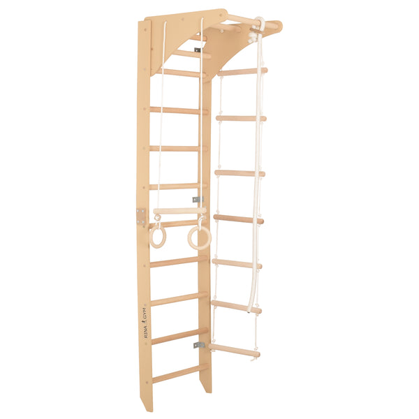 Drabinka gimnastyczna SPR C z regulowany drążek i lina