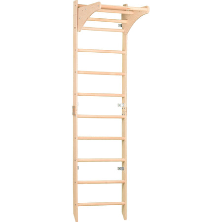 Drewniana drabinka gimnastyczna SPR C Pure – Regulowany drążek | Domowy sprzęt sportowy dla całej rodziny