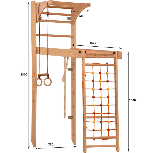 Drabinka gimnastyczna transformer dla dzieci i dorosłych