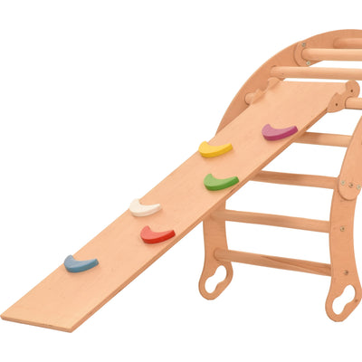Deska do ćwiczeń RINAGYM 115×33 cm – półksiężyce i gładka powierzchnia | 75 kg | Do domu