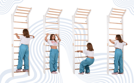 30 ćwiczeń na drabinkach gimnastycznych dla dzieci i dorosłych. Ćwiczenia które możesz wykonywać w domu