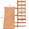 Deska do ćwiczeń RINAGYM 145×32 cm – szczeble i gładka powierzchnia | 75 kg | Do domu