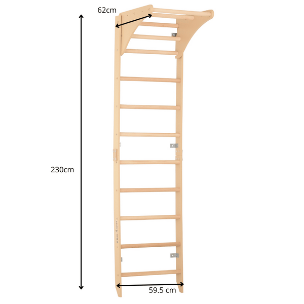 Drabinka gimnastyczna z drazkiem regulowanym SPR C Pure domowa