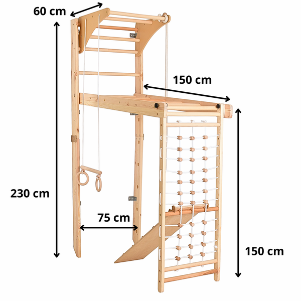 Drabinka gimnastyczna transformer dla dzieci i dorosłych
