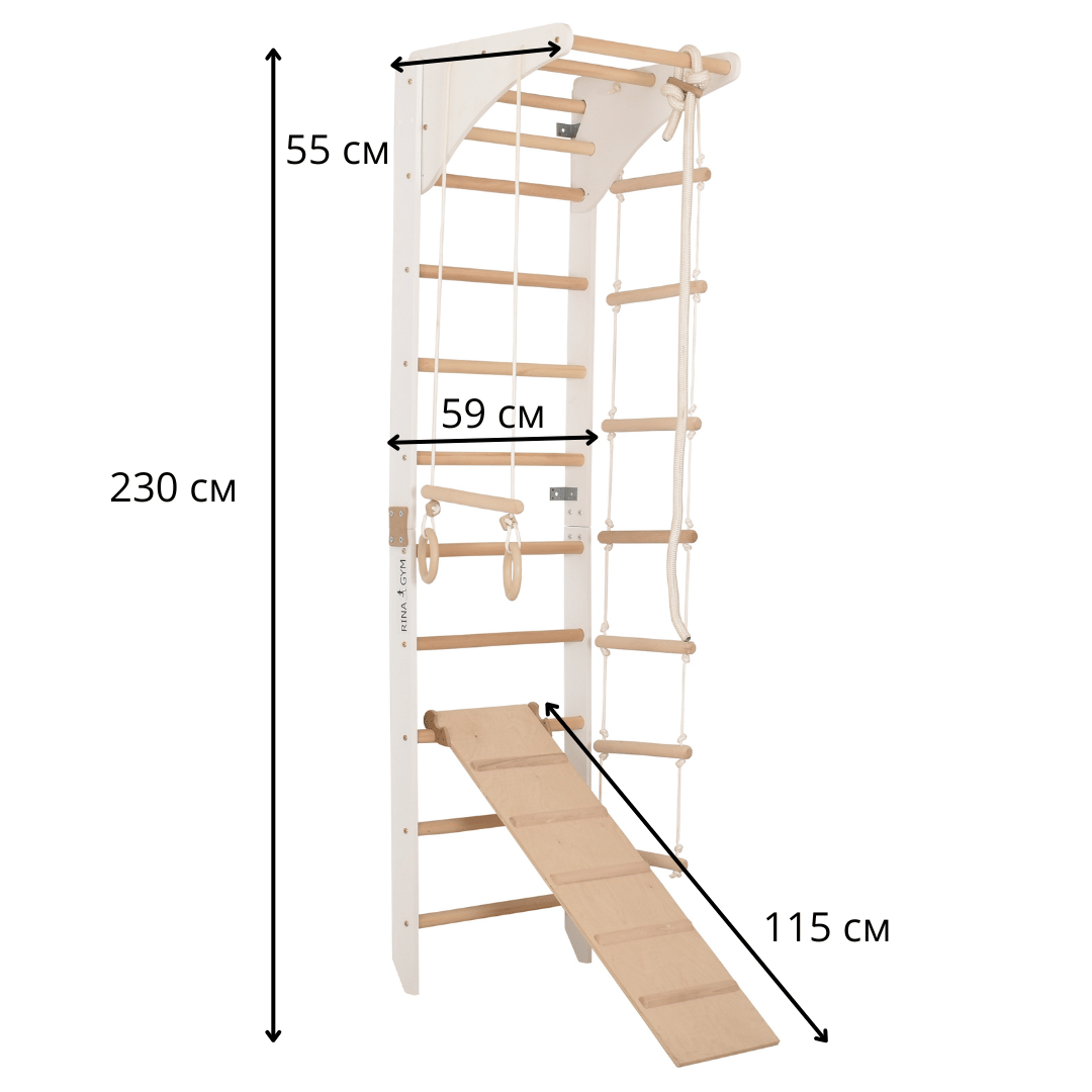 Drabinka gimnastyczna SPR C Slide Biała dla całej rodziny
