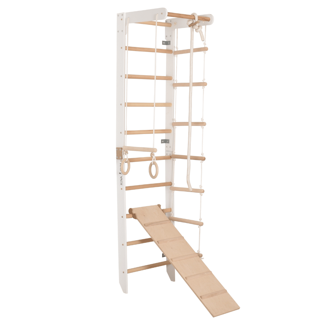 Drabinka gimnastyczna SPR B+slide Biała – Sprzęt sportowy dla całej rodziny | Drabinka, lina, deska gimnastyczna