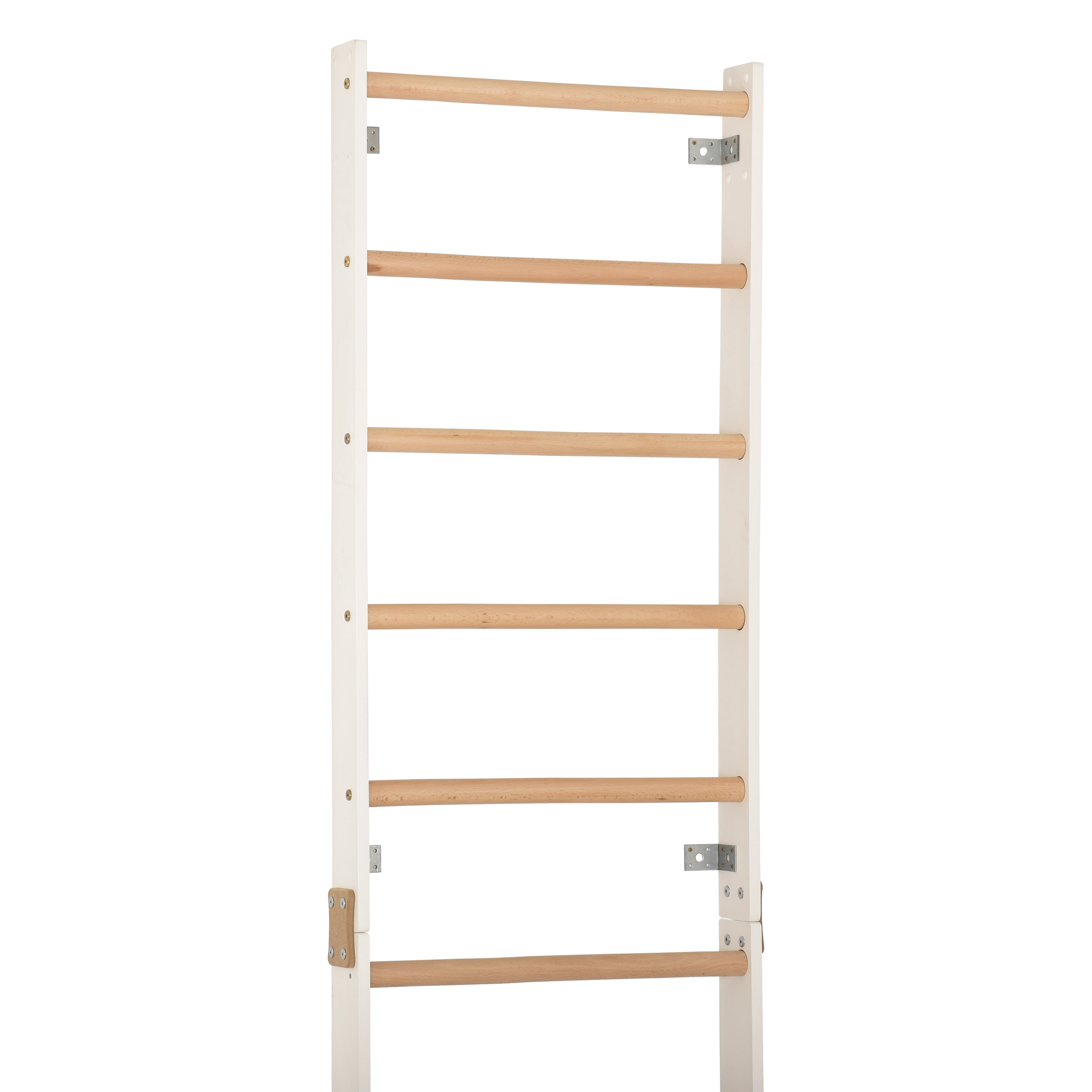 Drewniana drabinka gimnastyczna SPR H Biała – solidna i minimalistyczna drabinka do ćwiczeń