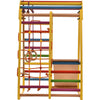 Kletterdreieck Indoor-Spielplatz aus Holz für Kinder - Kletternetz, schwedische Leiter, Ringe, Rutsche - Ideal für 1 bis 5 Jahre - Trägt - RINAGYM GmbH