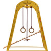 Kletterdreieck Indoor-Spielplatz aus Holz für Kinder - Kletternetz, schwedische Leiter, Ringe, Rutsche - Ideal für 1 bis 5 Jahre - Trägt - RINAGYM GmbH