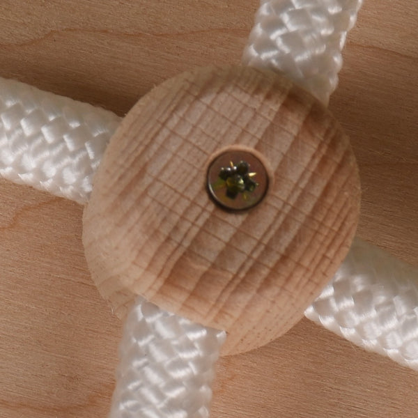 Łączniki linowe 13 mm – 12 sztuk – Drewniane bukowe – Bezpieczne połączenia lin