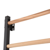 Metalowa drabinka gimnastyczna STEEL 1 – grafit i bukowe szczeble | RINAGYM