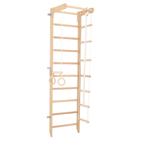 Drabinka gimnastyczna SPR B – Zestaw sportowy do ćwiczeń dla dzieci i dorosłych | Drabinka, lina, kółka gimnastyczne (SPR B)