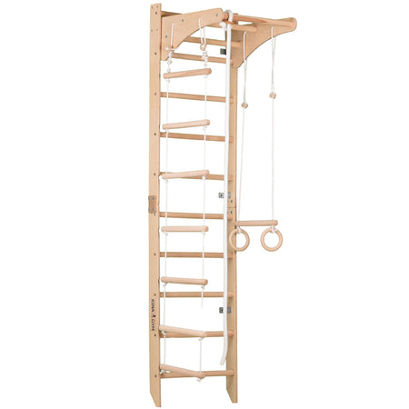 Drabinka gimnastyczna SPR C – Sprzęt sportowy dla dzieci i dorosłych | Regulowany drążek i lina gimnastyczna