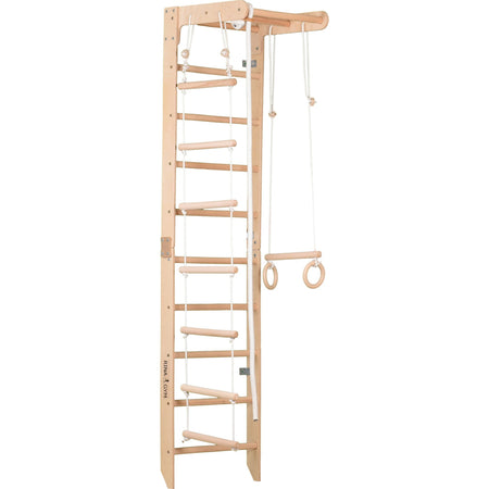 Drabinka gimnastyczna SPR B – Zestaw sportowy do ćwiczeń dla dzieci i dorosłych | Drabinka, lina, kółka gimnastyczne (SPR B)