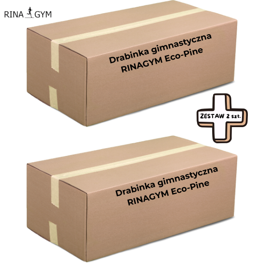 Zestaw CUSTOM 2× Drabinka gimnastyczna RINAGYM Eco-Pine – oferta specjalna