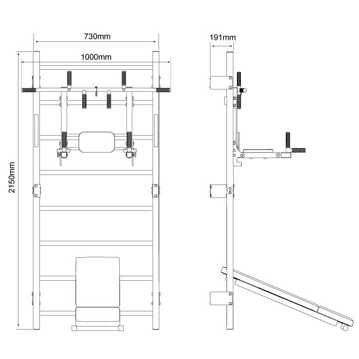 ZESTAW DO ĆWICZEŃ DRĄŻEK PORĘCZ DRABINKA KSSL0100