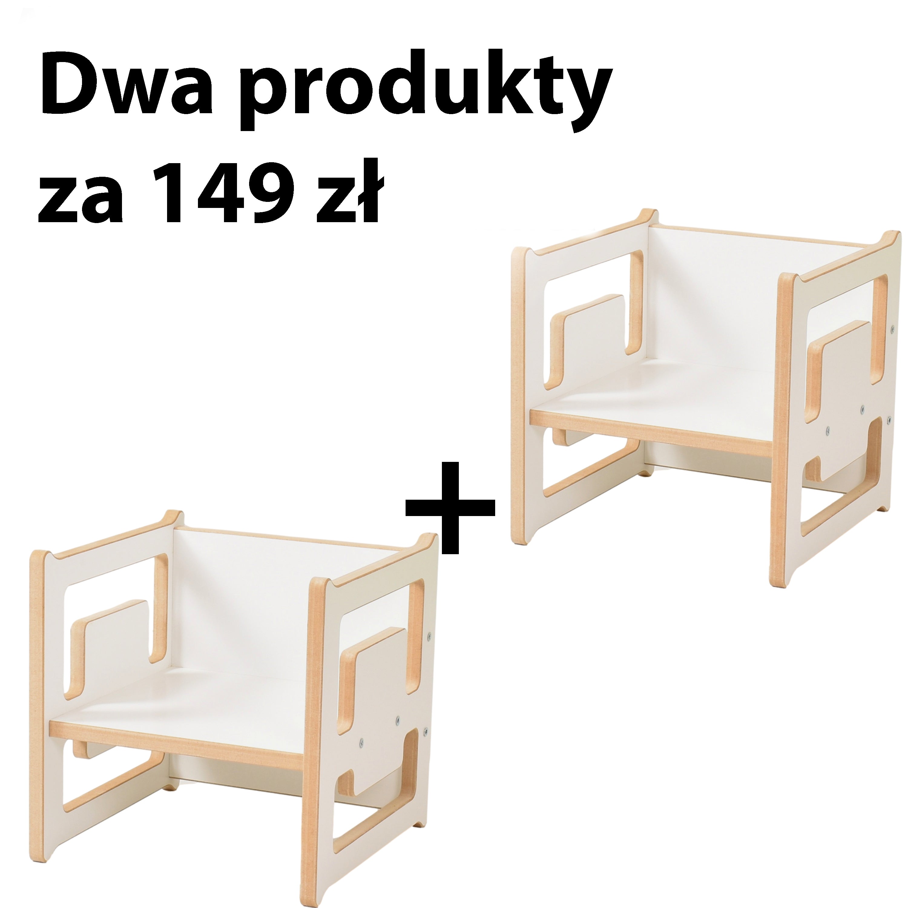 Drewniane krzesło, Krzesełko dla dziecka, Kinderhocker