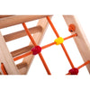 Kletterdreieck für Kinder -Klettergerüst aus Holz - Leiter, Spielnetz - IndoorSpielplatz, Spielturm, Kletterturm für Kinder - Hält bis zu 60kg Gewicht - RINAGYM GmbH