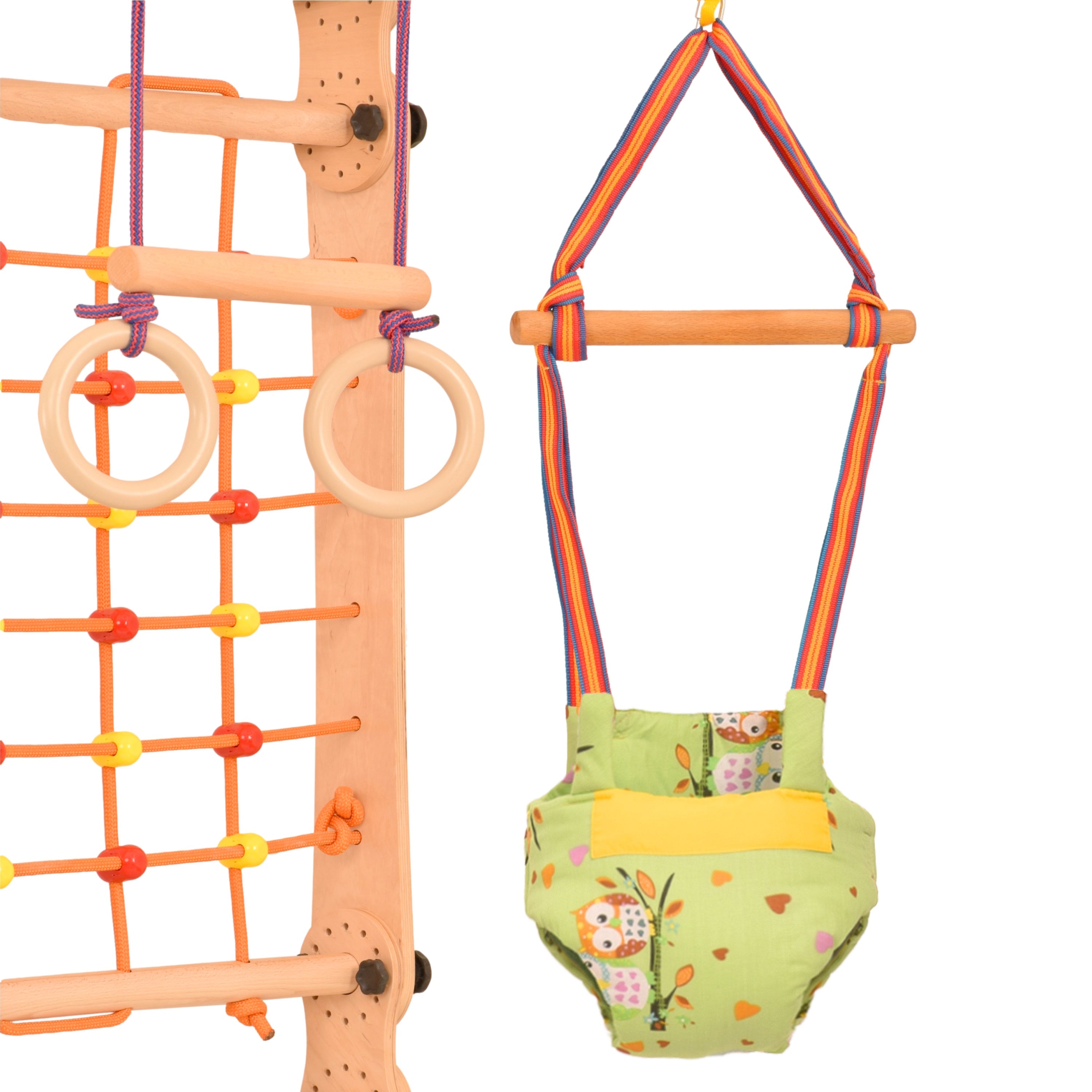 Drabinka gimnastyczna dla dzieci Rinagym 2 w 1  -  5P5P7S5P+SLIDE