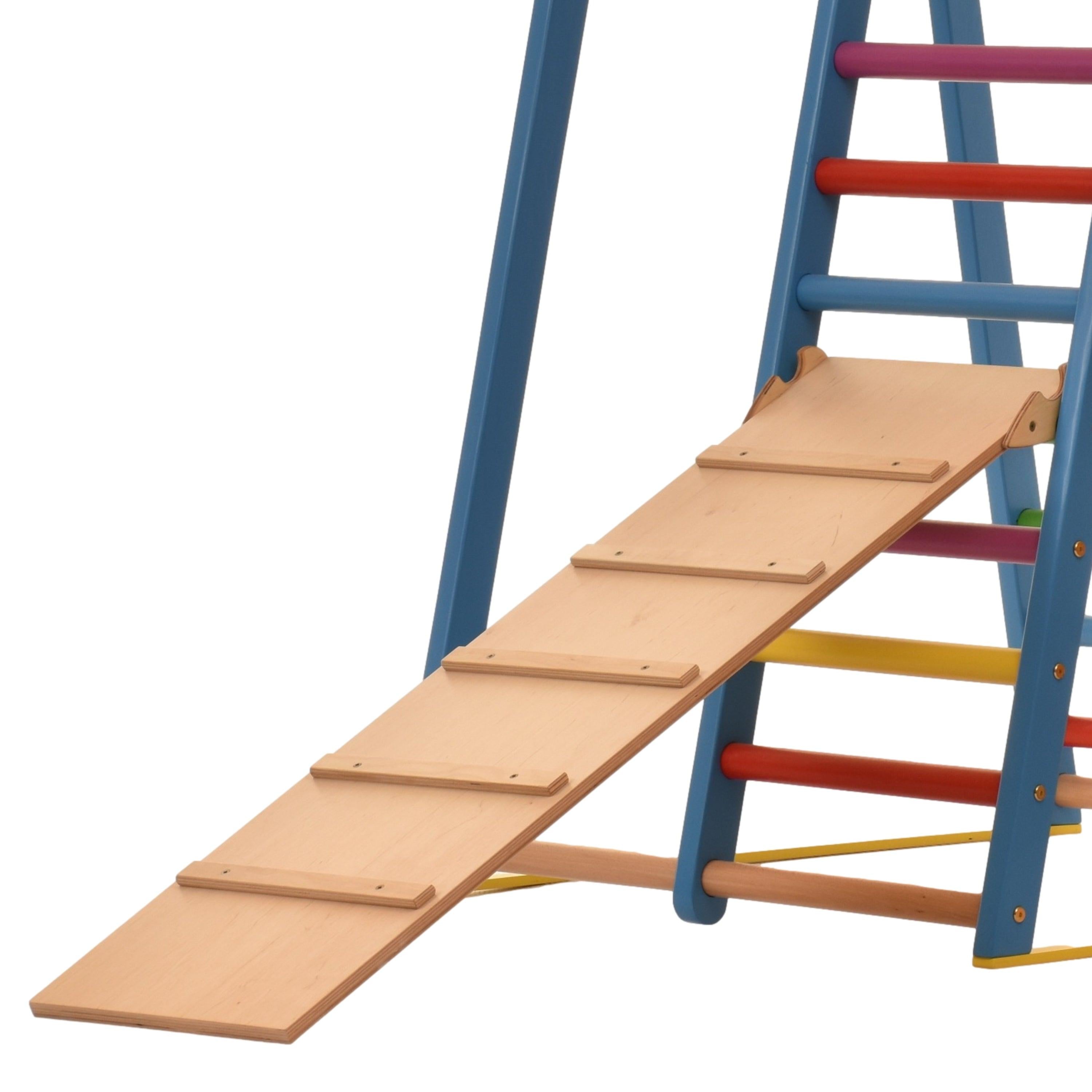 RINAGYM Rutschbrett/Hühnerleiter Zubehör zum Kletterdreieck Rampe115*33 cm - RINAGYM GmbH