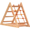 Kletterdreieck für Kinder - Klettergerüst aus Holz - Leiter, doppelseitige Rutsche, Spielnetz - Indoor-Spielplatz, Spielturm, Kletterturm für Kinder - RINAGYM GmbH
