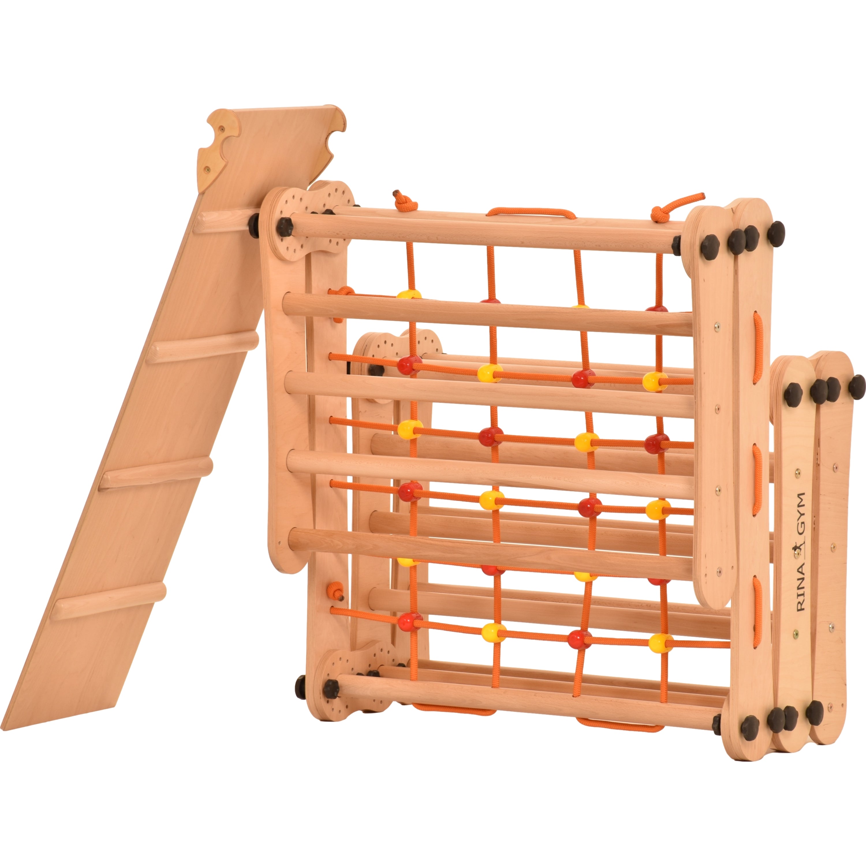 Drabinka gimnastyczna dla dzieci Rinagym 2 w 1  -  5P5P7S5P+SLIDE