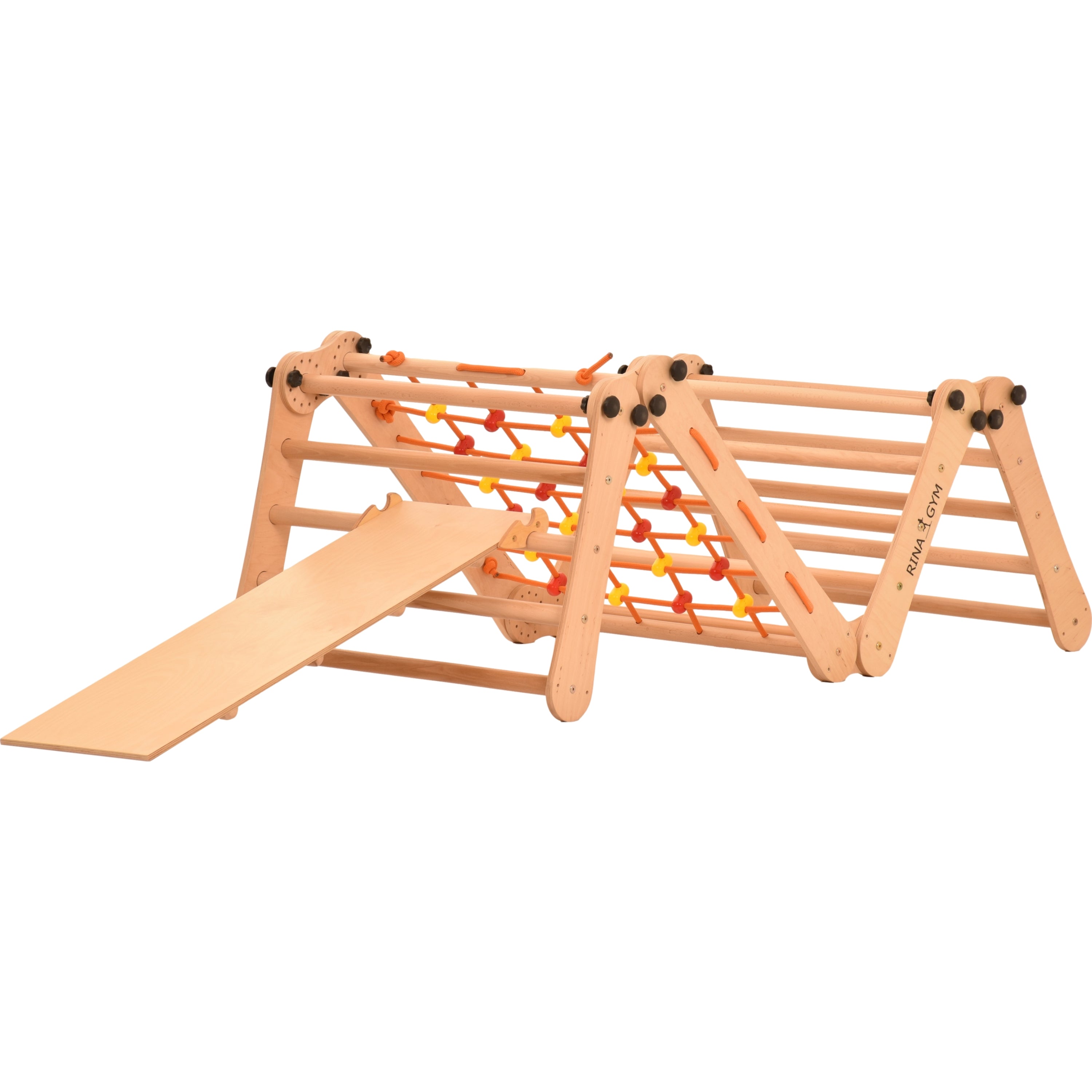 Drabinka gimnastyczna dla dzieci Rinagym 2 w 1  -  5P5P7S5P+SLIDE