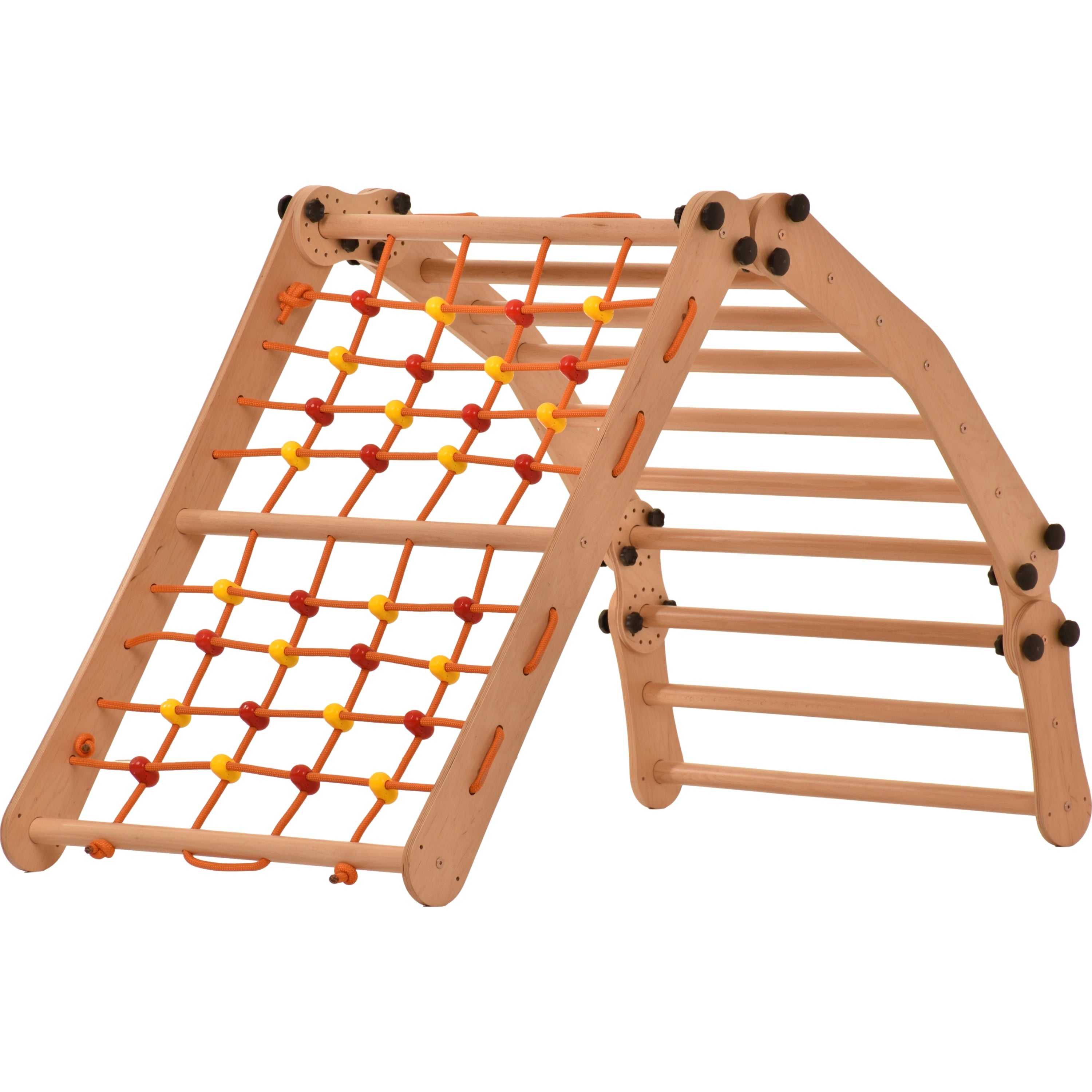 Drabinka wspinaczkowa i siatka do wspinania Rinagym – Domowy sprzęt sportowy dla dzieci i dorosłych (3p7g9s)