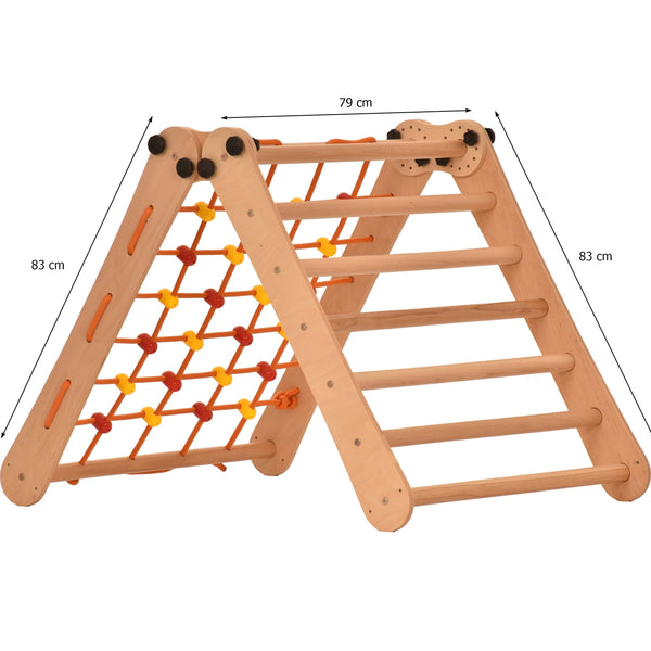 Drabinka wspinaczkowa i siatka do wspinania Rinagym – Domowy sprzęt sportowy dla dzieci i dorosłych(7p7s)