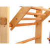Kletterwand für Kinder-Indoor Klettergerüst aus Holz-Wand-Reck, Stange, Gymnastik-Ringe, Kletterseil, Abnehmbarer Balken, schwedische Leiter, Rutsche - RINAGYM GmbH